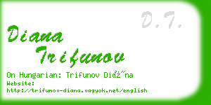 diana trifunov business card